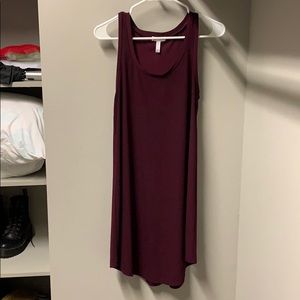 Maroon tank dress